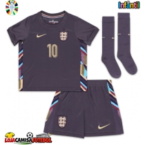 Camisa de Futebol Inglaterra Jude Bellingham #10 Equipamento Secundário Infantil Europeu 2024 Manga Curta (+ Calças curtas)